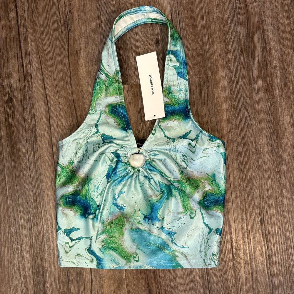 NWT Urban Outfitters O-Ring Halter Top